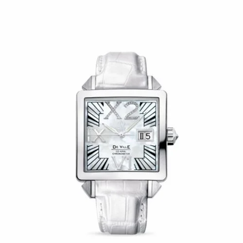 Omega De Ville X2 Co-Axial 35 Big Date White Gold / MOP / White 7719.75.36 (77197536)